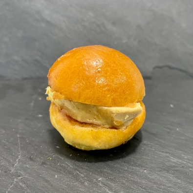 Mini-burger brioché au foie gras et confit de figue