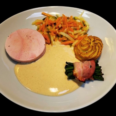 Tournedos de volaille, sauce pain d'épices