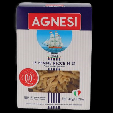Pâtes Penne Ricce n°21 boîte 500g Agnesi
