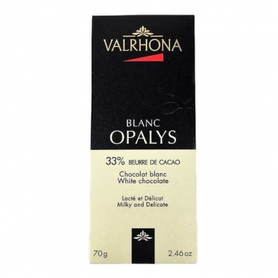 Tablette Valrhona Opalys 33% 70gr