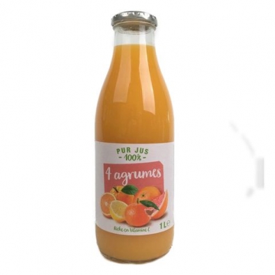 Pur jus 4 agrumes bouteille 1L
