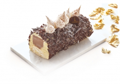 Bûche glacée Merveilleux 3 Chocolats 6/8 parts