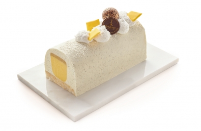 Bûche glacée Tropicale, Vanille Ananas Passion 6/8 pers