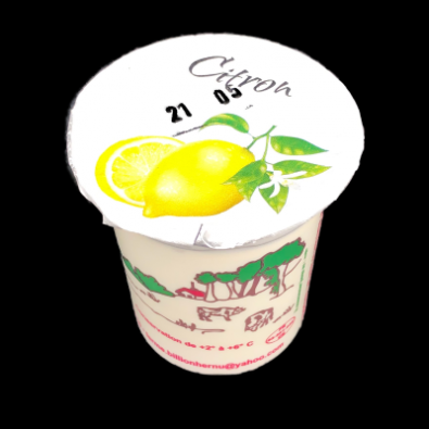 Yaourt fermier aromatisé citron 125gr